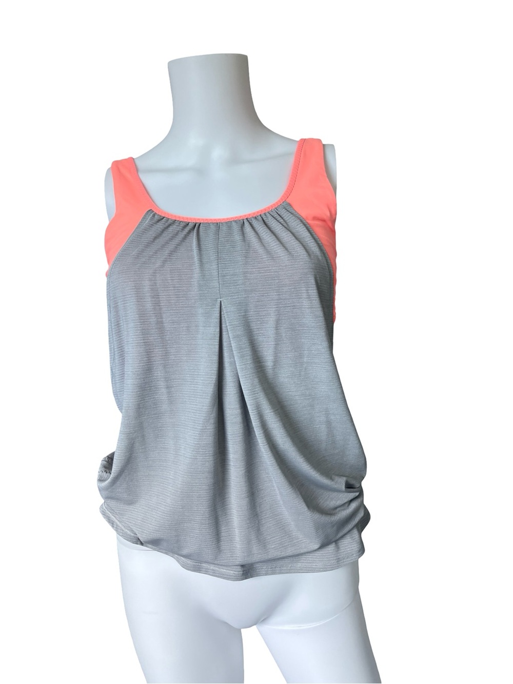 Lululemon Run Times Tank Heathered Medium Grey Very Light Flare Size 6